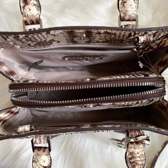 Michael Kors Small Satchel Snake Embossed Camille - Picture 7 of 8